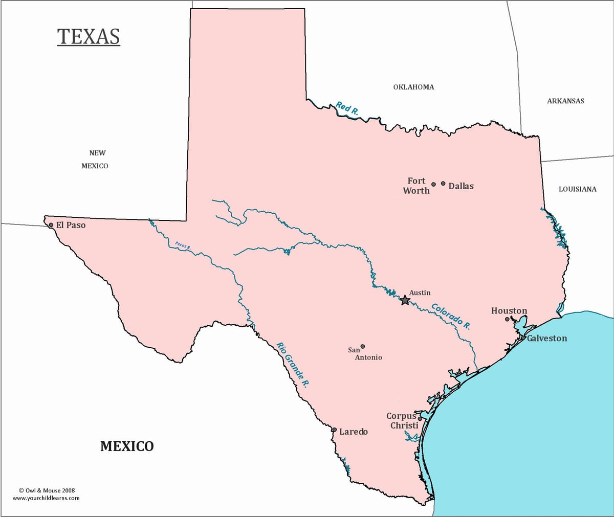 τέξας Austin χάρτης