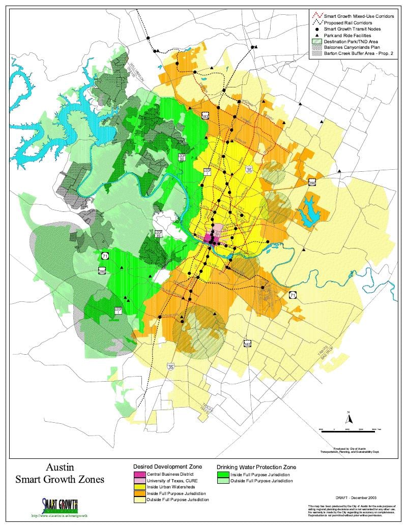 Austin ανάπτυξη χάρτη