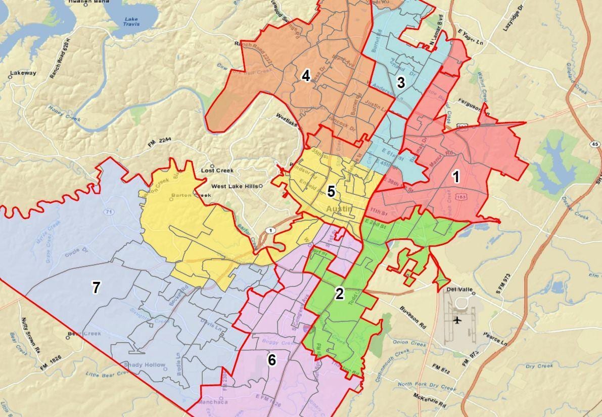 χάρτης της Austin ISD
