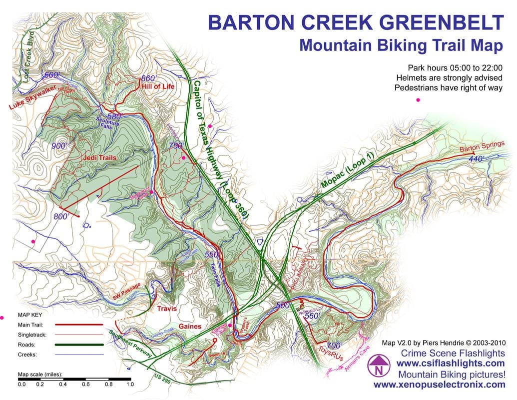greenbelt χάρτης Austin