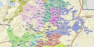 Austin Tx ζώνη χάρτη