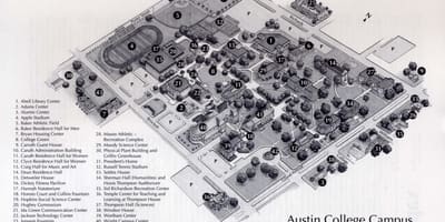 Κολέγιο Austin college campus χάρτης