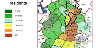 Χάρτης εγκληματικότητας Austin