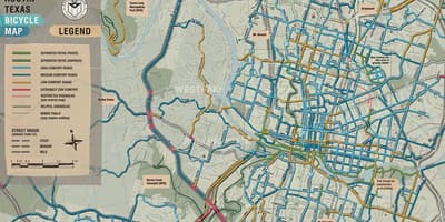 Το ποδήλατο χάρτη Austin