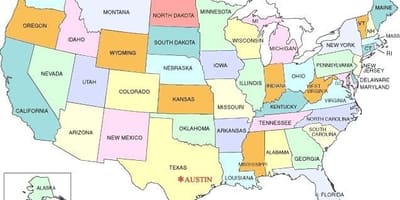 Austin στις ηπα χάρτη