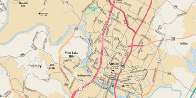 Χάρτης της Austin