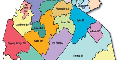 Austin area school district χάρτης