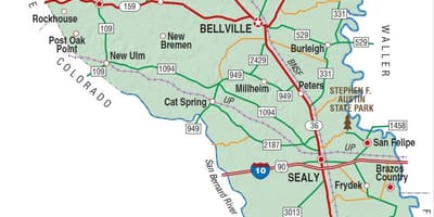 Austin county εμφάνιση χάρτη